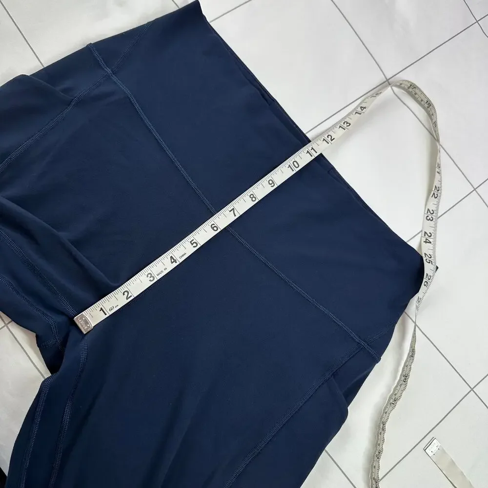 Lululemon Leggings Womens 12 Blue Align High Rise Crop Pockets 23